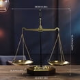 thumbnail image 4 of SSNTSY 7.9" X 9.3" Balance Scale, Vintage Style Metal Scale, 3D Justice Scale Ornament, Libra Jewelry Tower, Farmhouse Libra Decor, Balancing Scale Metal Crafts for Retirement Graduation Office, 4 of 8