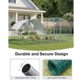thumbnail image 2 of YODOLLA 195 Sq.Ft Large Walk-in Metal Chicken Cage Round-Top Chicken Coop Run for 10 Chicken or More, 2 of 14