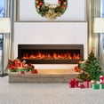 thumbnail image 5 of edx 60'' Electric Fireplace, 1500W/750W Wall Mount or Recessed Fireplace Insert and Freestanding, Electric Fireplace Heater with Remote Control,13 Adjustable Flame Color, 12H Timer, Touch Screen, 5 of 9
