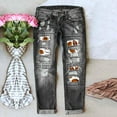 thumbnail image 3 of Vedolay Womens Jeans Palazzo Pants Lightweight Summer Beach Flowy Trousers Grey,XL, 3 of 4