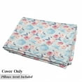 thumbnail image 5 of Vintage Floor Pillow Lounger Cover, Flowers Roses Vintage Teapot Cups Leaves Pastel Backdrop, Nap Mat Printed Fabric Case for 5 Pillows, 88" x 27", Pale Blue Pale Pink, by Ambesonne, 5 of 5