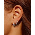 thumbnail image 4 of YEUOYEA 3 Pairs Small Gold Hoop Earrings Set for Women, 14K Gold Plated Hypoallergenic Dainty Cute Huggie Hoops, Jewelry Gift, 4 of 5