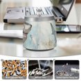 thumbnail image 5 of Sharks Waves Ashtray with Lid Smell Proof Cigarette Ashtray Stainless Steel Smokeless Ash Holder for Indoor Outdoor, 5 of 7