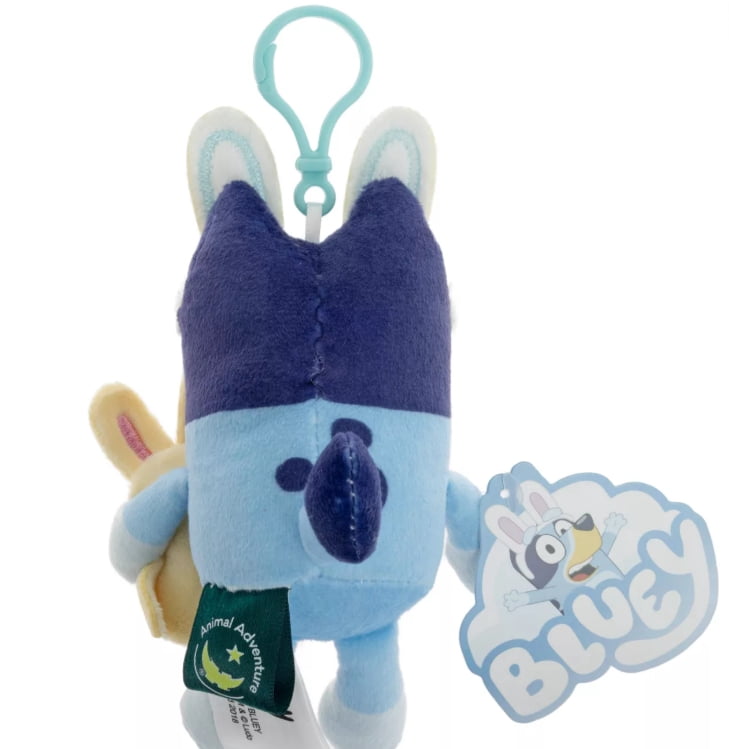 A Adventure Bluey with Chick Easter Plush Clip 4"