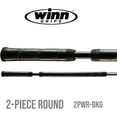 thumbnail image 2 of Winn 2-Piece Wrap (.620'' Core) Long Putter Grip, Black/Gray, 2 of 5