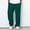 Army Green, variant on Mens Sweatpants Waffle Knit Elastic Waist Drawstring Baggy Front Pleated Straight Leg Pants with Pockets White