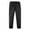 Black, variant on AJTQTH Kids Outdoor Pants Elastic-Waisted Solid Color Hiking Skiting Pants Nylon Windproof Waterproof Snowpants Unisex Thick Warm Pockets Pants Dark Gray 9 Years