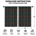 thumbnail image 2 of Blackout Kids Curtains,Black Colorful Dinosaurs Chalk Pattern Childrens Insulated Curtains Set Of 2,Bedroom Essentials,Toddler Room Decor 42"x63", 2 of 5