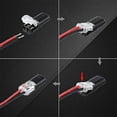 thumbnail image 2 of 50 Piezas de Conector una PresióN Doble Cable con Hebilla Bloqueo, Conectores Bajo Voltaje, Sin Necesidad Pelar Cables, 2 of 5