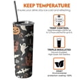 thumbnail image 6 of 20oz Halloween Ghosts Bats and Castles Skinny Tumblers Stainless Steel Tumbler with Lid and Straw,Vacuum Insulated Double Wall Travel Tumbler Cups with Cleaning Brush for Coffee,Tea, 6 of 6