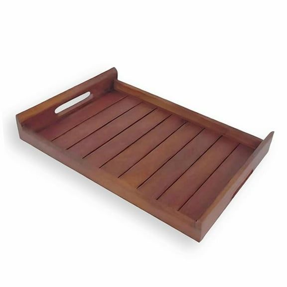 Wooden Handmade Serving Tray with Handle Multipurpose Tray | Platters for Serving, Home and Kitchen (Standard)