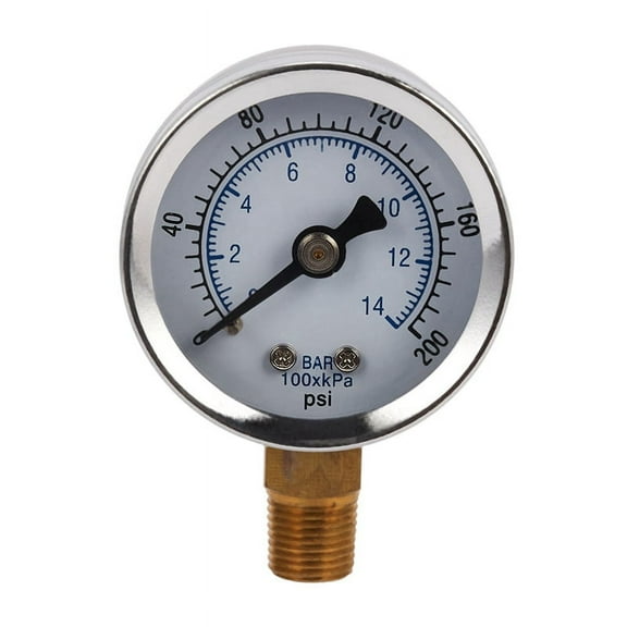 -40-14 Bar 0-200 Psi 0-14 Bar Pressure Gauge 1/8 Npt Air Compressor