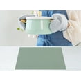 thumbnail image 4 of REGALWOVEN Placemats Set of 6 Woven Placemats for Dining Table Decor Indoor Outdoor Washable Kitchen Table Mat Wipe Clean Green 17*12in, 4 of 6
