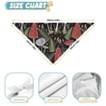 thumbnail image 6 of Dog Bandana 1 Pack,Red Mushroom Fern Black Pattern Bandanas for Dogs,Cat Bandana,Small/ Large Dog Bandana 2 Size,Dog Bandanas, 6 of 6