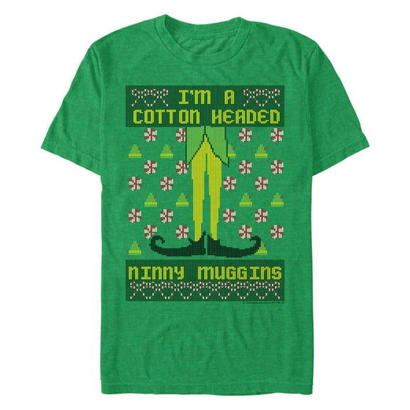 Men's Elf Cotton-Headed Ugly Sweater  Graphic T-Shirt