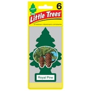 Little Trees Air Freshener Royal Pine Fragrance 6-Pack