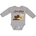 thumbnail image 3 of Inktastic I Like Dirt Earthworm Boys or Girls Long Sleeve Baby Bodysuit, 3 of 5