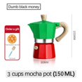 thumbnail image 1 of Cafetera clásica para , cafetera Espresso, percodor, , extracción de presión para eléctrica, herramientas de cocina Multicolor 150ml Soledad Cafetera Moka, 1 of 8
