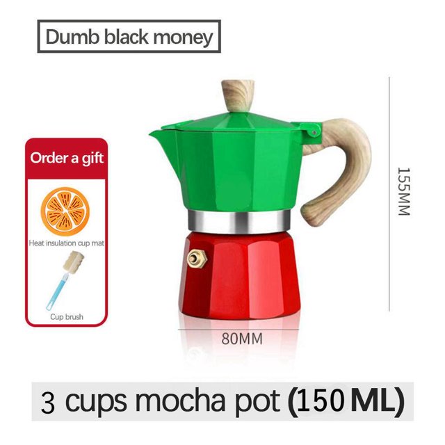 Cafetera clásica para , cafetera Espresso, percodor, , extracción de presión para eléctrica, herramientas de cocina Multicolor 150ml Soledad Cafetera Moka