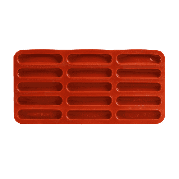 Twinkie Cake Pan Silicone Eclair Mold, 2-Pack Finger Shaped Molds Cylinder Silicone Trays for Baking, Soap, Resin, Chocolate Bar
