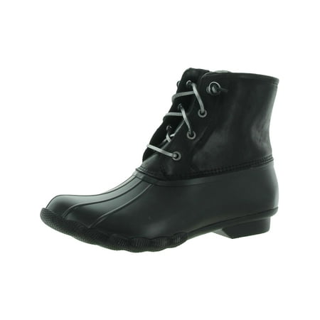 

Sperry Womens Saltwater Leather Lace-Up Rain Boots