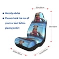 thumbnail image 4 of Naloa Elephant Sits Car Seat Covers 2PCs Front Car Seat Covers Universal fit for Most Cars SUVs and Trucks - 1, 4 of 5