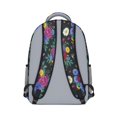 thumbnail image 3 of Pioneer Flower Floral Print Pattern Backpack for School, Cute School Bag with Adjustable Shoulder Straps and Padded Back, 15.3"x11"x6.7", 3 of 5