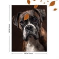 thumbnail image 3 of Boxer Dog Portrait Canvas Print Wall Art for Living Room Bedroom Office Home Wall Art Pet Lover Decor, 3 of 8
