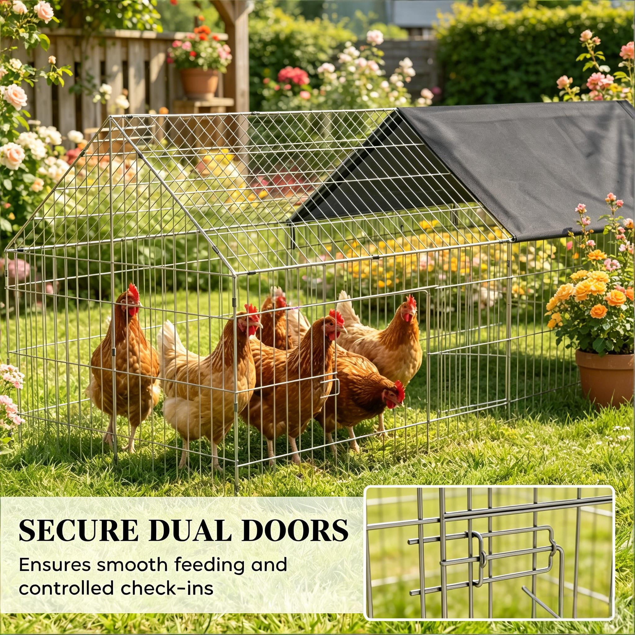 Backyard Chicken Coop, Duck Coop, Rabbit Cage Small Animals Coop