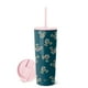 thumbnail image 1 of Simple Modern Disney Character - Botella de agua aislada con tapa de popote, de acero inoxidable, reutilizable, de boca ancha, vaso de viaje de 24 onzas, Mickey Mouse Floral Riptide Simple Modern NA, 1 of 9