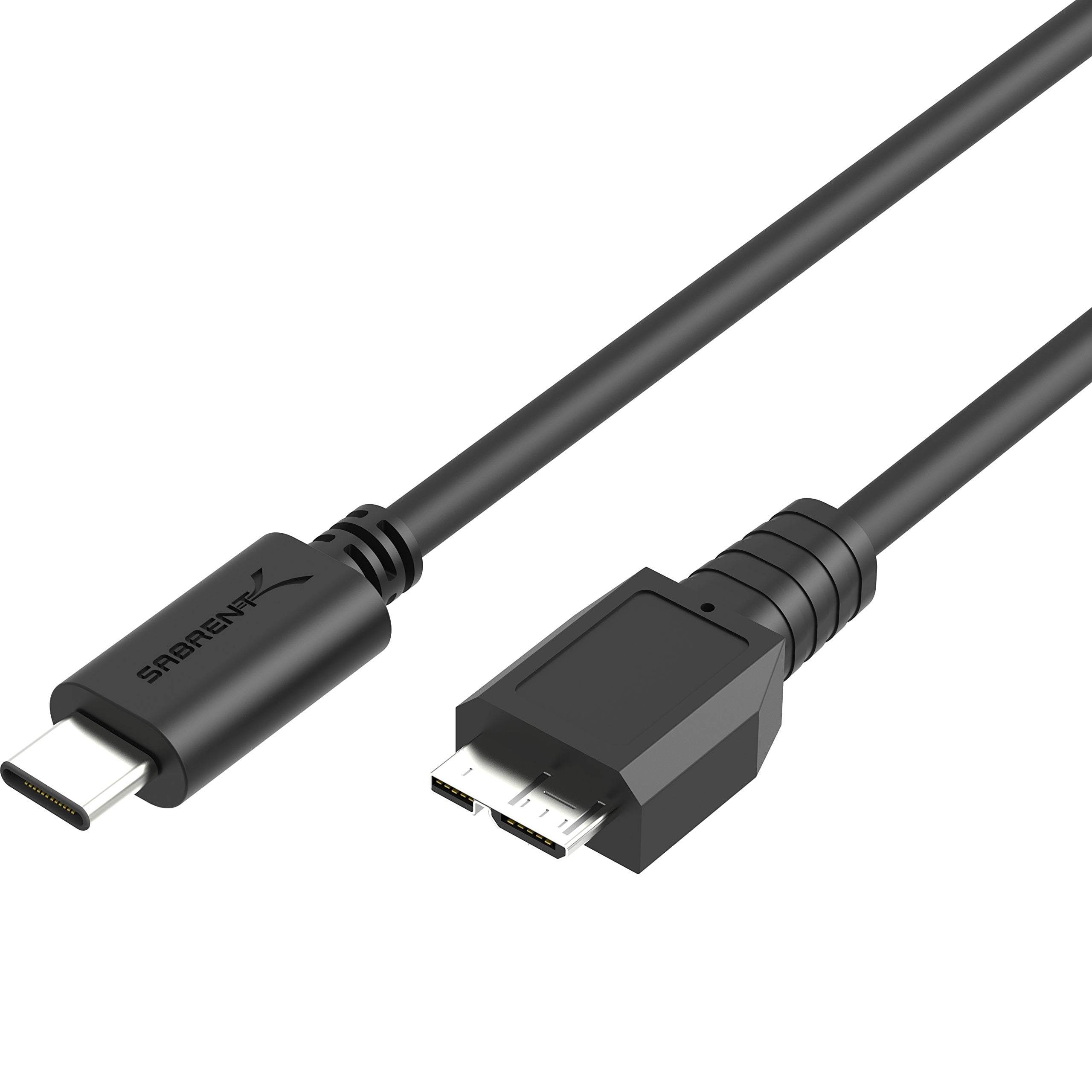 Sabrent USBC to MicroB Cable [2 1/2 Feet] (CBCM8C)