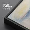 thumbnail image 4 of PixonSign Framed Canvas Print Wall Art Blue Yellow Pastel Cloud Landscape Nature Wilderness Illustrations Modern Art Decorative Minimal Rustic for Living Room, Bedroom, Office - 24"x36" Black, 4 of 5