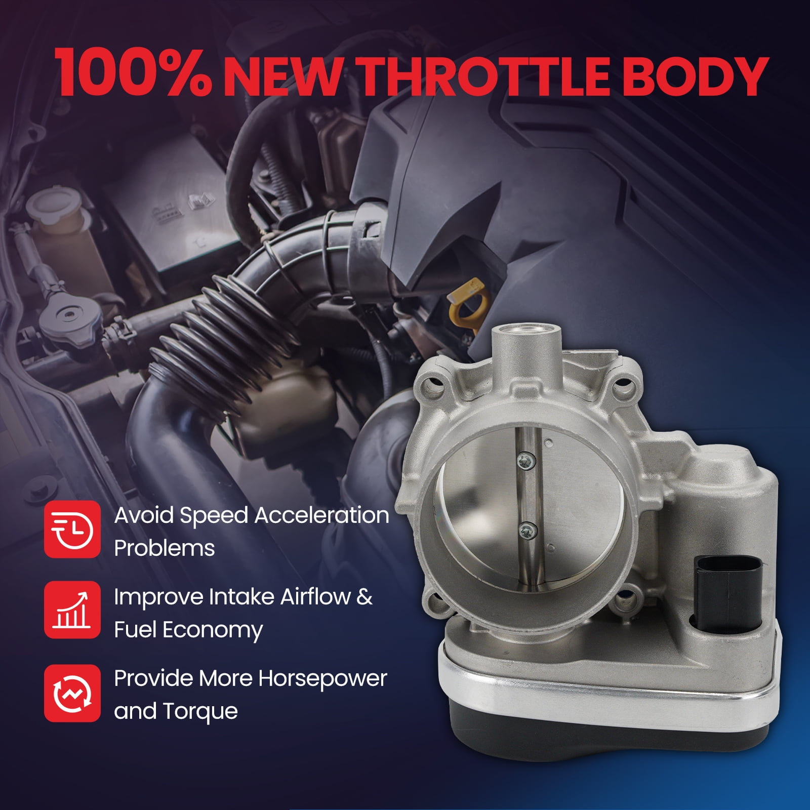 MOCA AUTOPARTS Electronic Throttle Body Fit for 2005 Chrysler 300 2.7L 3.5L & Dodge Magnum 2.7L 3.5L