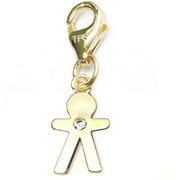 14kt Gold over Sterling Silver Boy Clip-On Charm