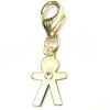 14kt Gold over Sterling Silver Boy Clip-On Charm
