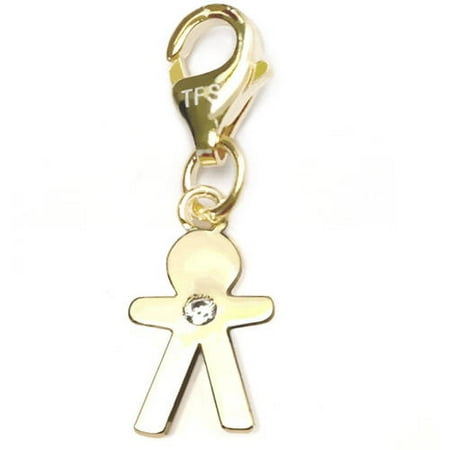 Julieta Jewelry 14kt Gold over Sterling Silver Boy Clip-On Charm