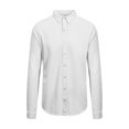 thumbnail image 1 of AWDis So Denim  - Camisa de punto Oscar de manga larga para hombre (Blanco), 1 of 2