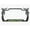 Black/lime green, variant on I'd Rather Be at The Beach Style Palm Tree Heavy Duty Metal License Plate Frame Personalise/Car Accessories Car Tag Holder Cover (Black/Turquoise)