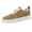 Khaki, variant on XIMIN Men's Women's Play Street Distressed Sneaker Solid Color with Fabric Upper Low Top Lace-Up Washed and Canvas Slip on Fashion Shoes (43, Blue)