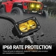 thumbnail image 6 of LED Pods Amber, 2Pcs 40W 3 Inch Driving Light Pod Yellow Off Road Bumper Lights Super Bright LED Work Light Cube Waterproof Combo Fog Light for Truck ATV UTV SUV Motorcycle Boat, 6 of 7