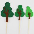 thumbnail image 3 of Coxeer Cake Topper Set Felt Plant Cute Cake Pick Cupcake Decoration Stick for Birthday, 3 of 10