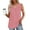 Pink, variant on GaThRRgYP Womens Plus Size Tops,Fashion Women's Spring/Summer Solid Color Casual V-neck Sleeveless Top Tank Top Blue S