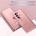 thumbnail image 4 of Dteck for Samsung Galaxy Z Fold 5 Case Hinge Coverage Protective with Kickstand Screen Protector Hard PC Magnetic Plating All-Inclusive Shockproof Cover for Z Fold 5 5G 2023,Rosegold, 4 of 7