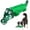 Green, variant on Indestructible Dog Chew Toy for Aggressive Large Dogs, Alligator Shape, Nylon & Rubber, Dental Care