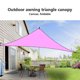 thumbnail image 5 of Toystoory 98 bloque protector solar pantalla al aire libre sol sombra dosel jardín Patio toldo Kits de desorden para acampar Rosado 3x3x3M Toystoory OD001794-03B, 5 of 6