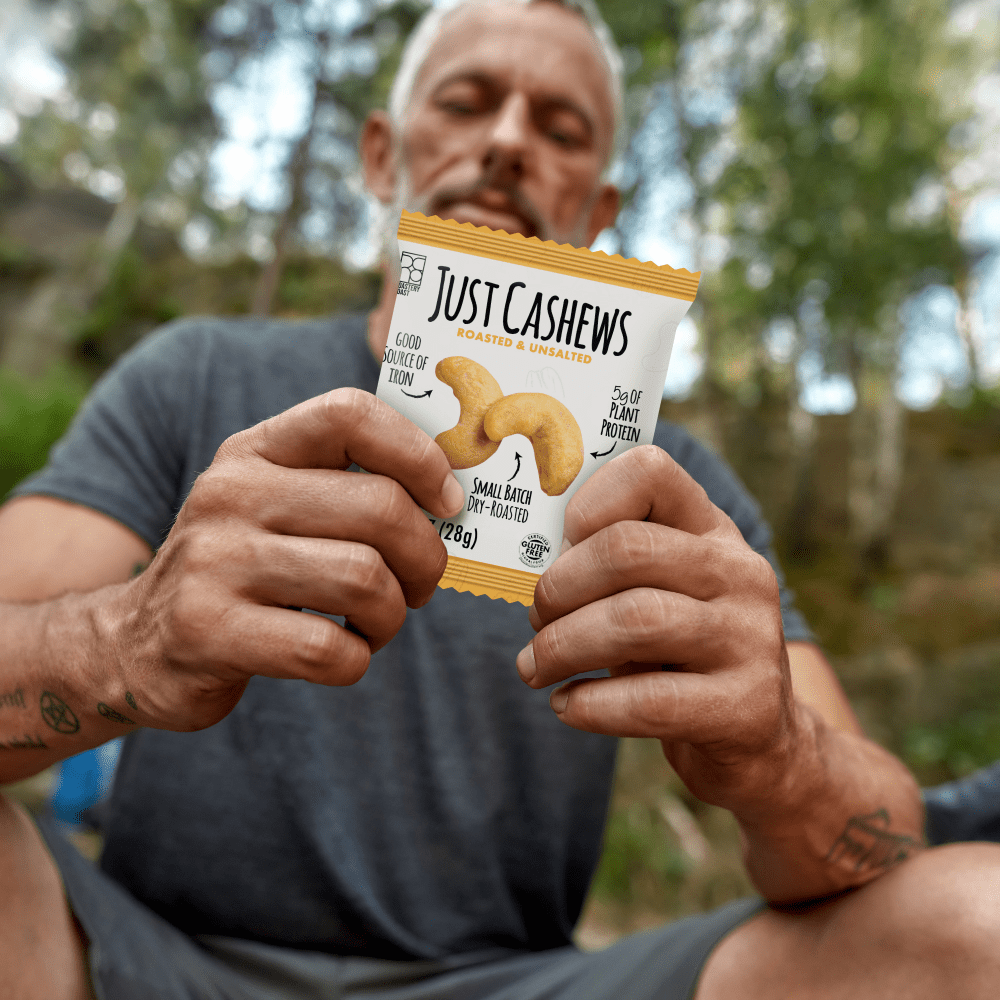 Roastery Coast - Just Cashews Unsalted | 48 Packs | Individually wrapped snack (1 Oz each) | Unsalted Cashews | Non-GMO, Gluten Free, Kosher | Cashew Nuts | Gourmet Snack