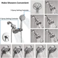 thumbnail image 4 of Kede Shower Faucet System with Bathroom Spout Rain Shower Kit, High Pressure Handheld Shower Head Dual 2 in 1 Shower Combo Faucet Set with Valve Trim Kit(Valve Include) Oil-Rubbed Bronze, 4 of 4