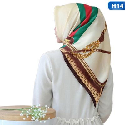 AkoaDa Muslim Printed Large Square Satin Printed Square AkoaDa Muslim Printed Large Square Satin Printed Square