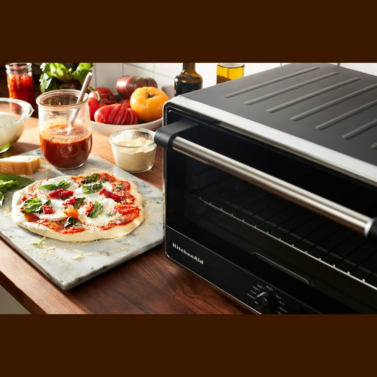 With the KitchenAid countertop convection oven, you can bake, roast, toast,  broil, air fry and warm without turning on your large oven.…