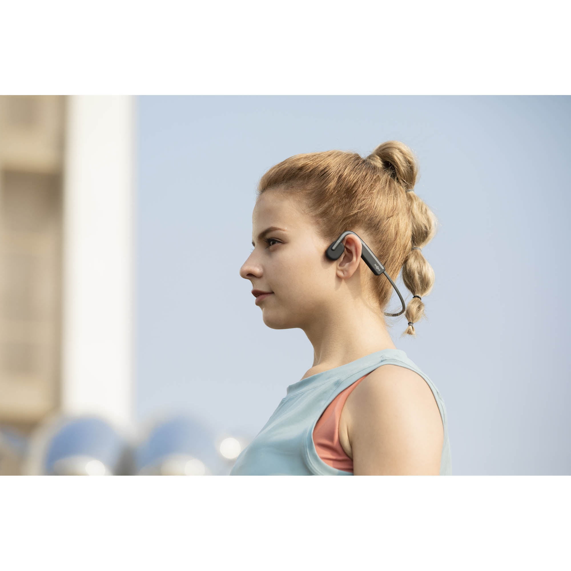 Shokz OpenMove - Open-Ear Design - Bluetooth Headphones for Sports - Grey